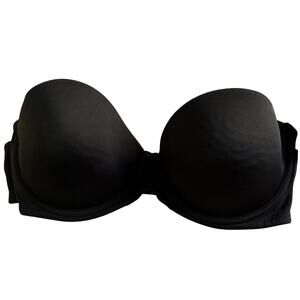 Ellen Tracy Strapless Bra NWT Black 36C Convertible w/ Straps Minor Flaw